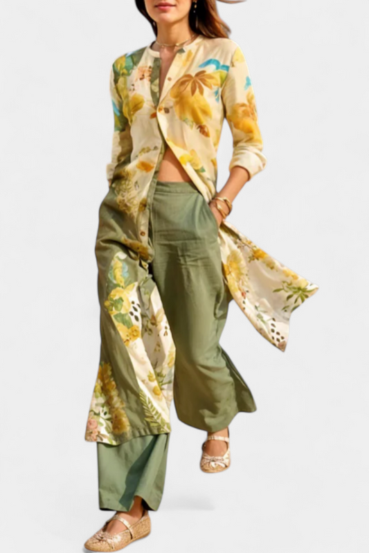 Melvina | Conjunto Coordinado de Lino con Estilo Atemporal